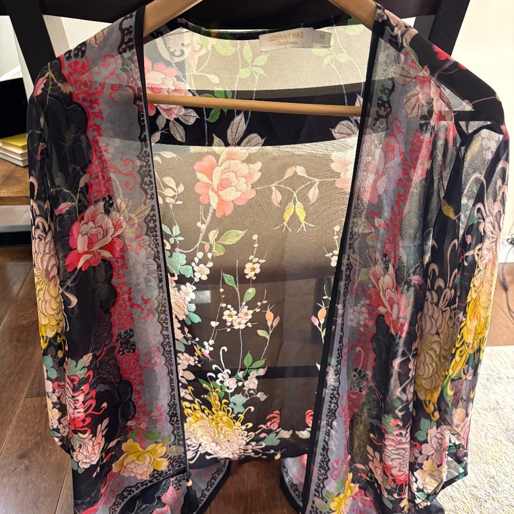 Johnny Was Open Front Kimona Cardigan